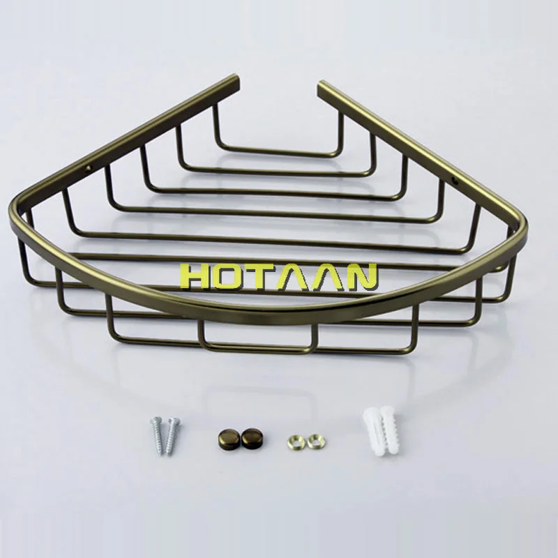 . Wall Mounted Antique finish aluminum Bathroom Shower shampoo Shelf Basket Holder Fashion single Layer YT-7018