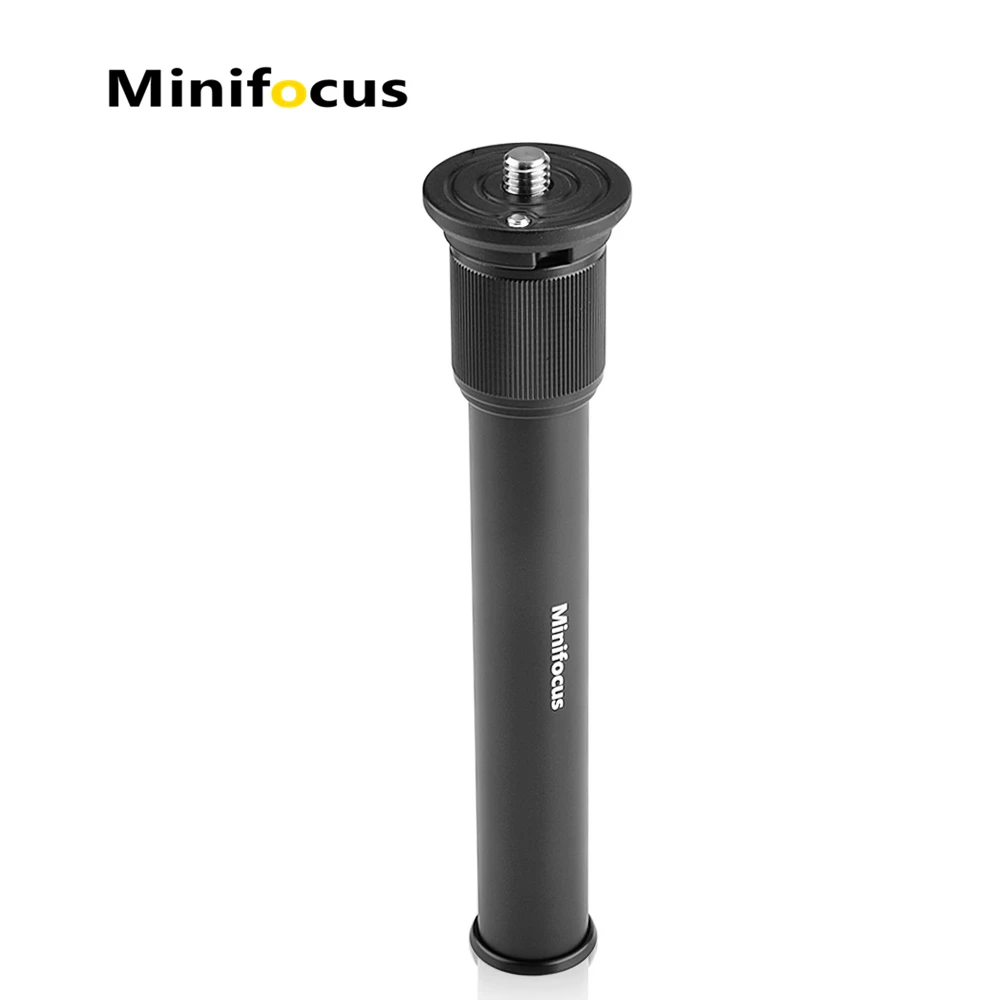 Metal Handheld Adjustable 3/8" Size Tripod Mount Monopod Extension Rod for DSLR & SLR Camera Gimbal 2-Section Center Column Pole