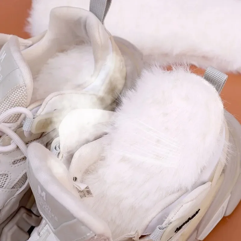 Warm Rabbit Fur Insoles Winter Soft Thicken Warm Fluffy Insole Women Men Thermal Natural Snow Boot Plush Soft Wool Shoe Pads