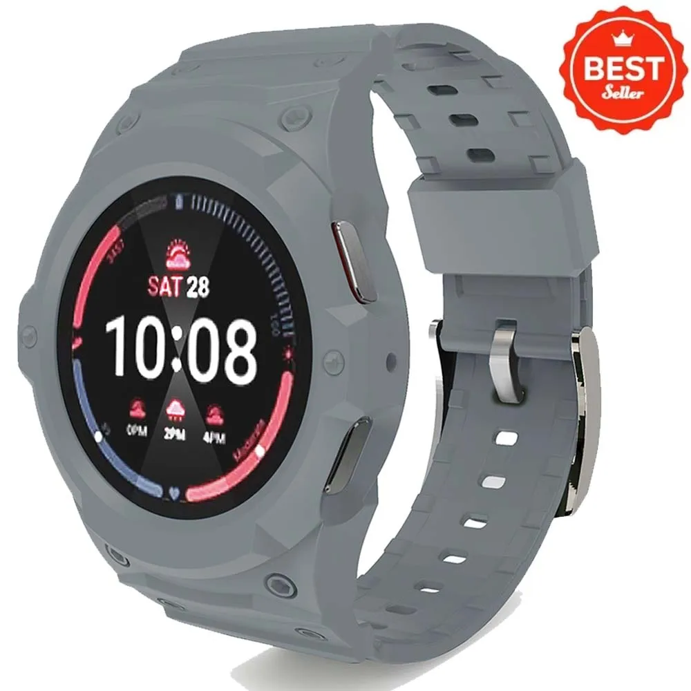 Silicone Sport Loop Band with PC Protective Case