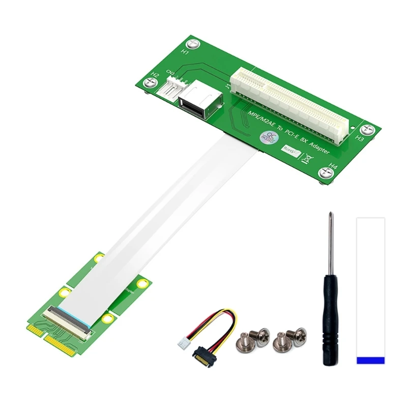 

Mini PCIE to PCIE 8X Extension Cable 107x42mm (Vertical Installation)