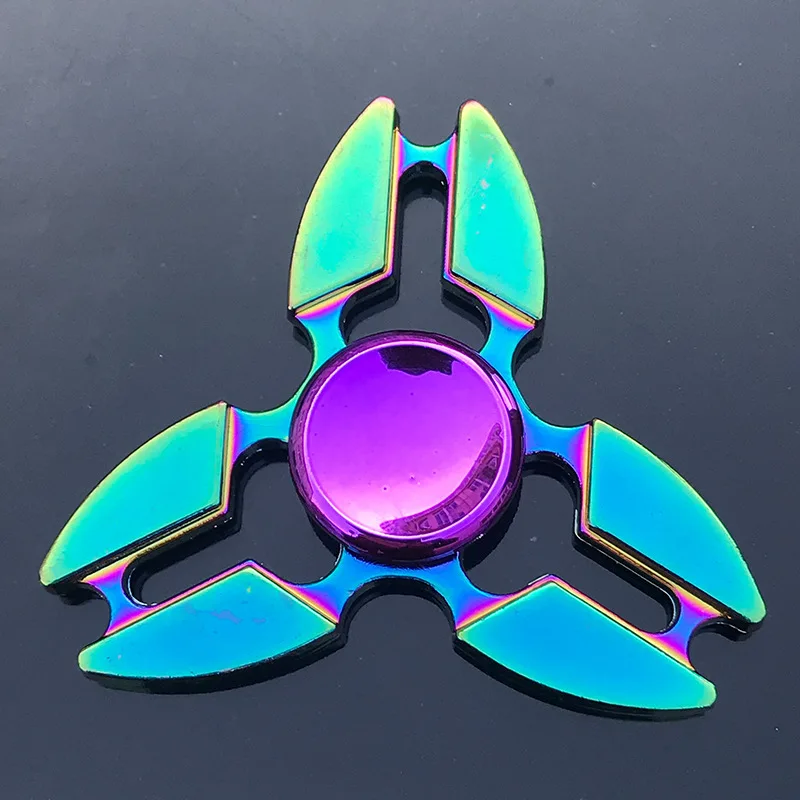 Colorful Metal Fidget Spinner for Stress Relief