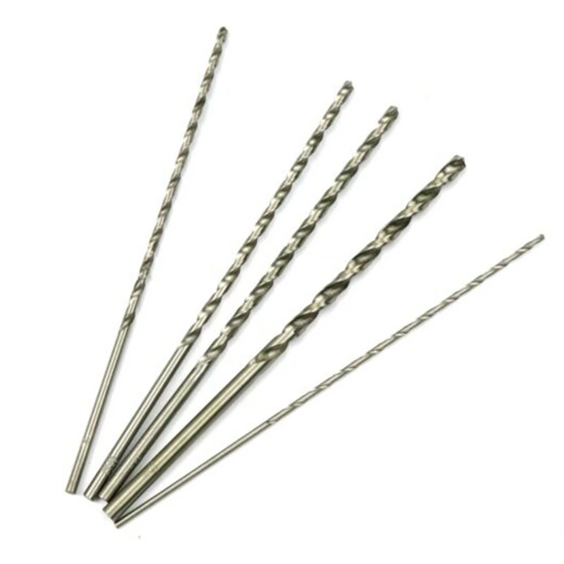 

Workshop Drill Bit 2-5mm 5pcs Extra Long High hardness High speed steel Plastic aluminum Set Shank Straight Wood