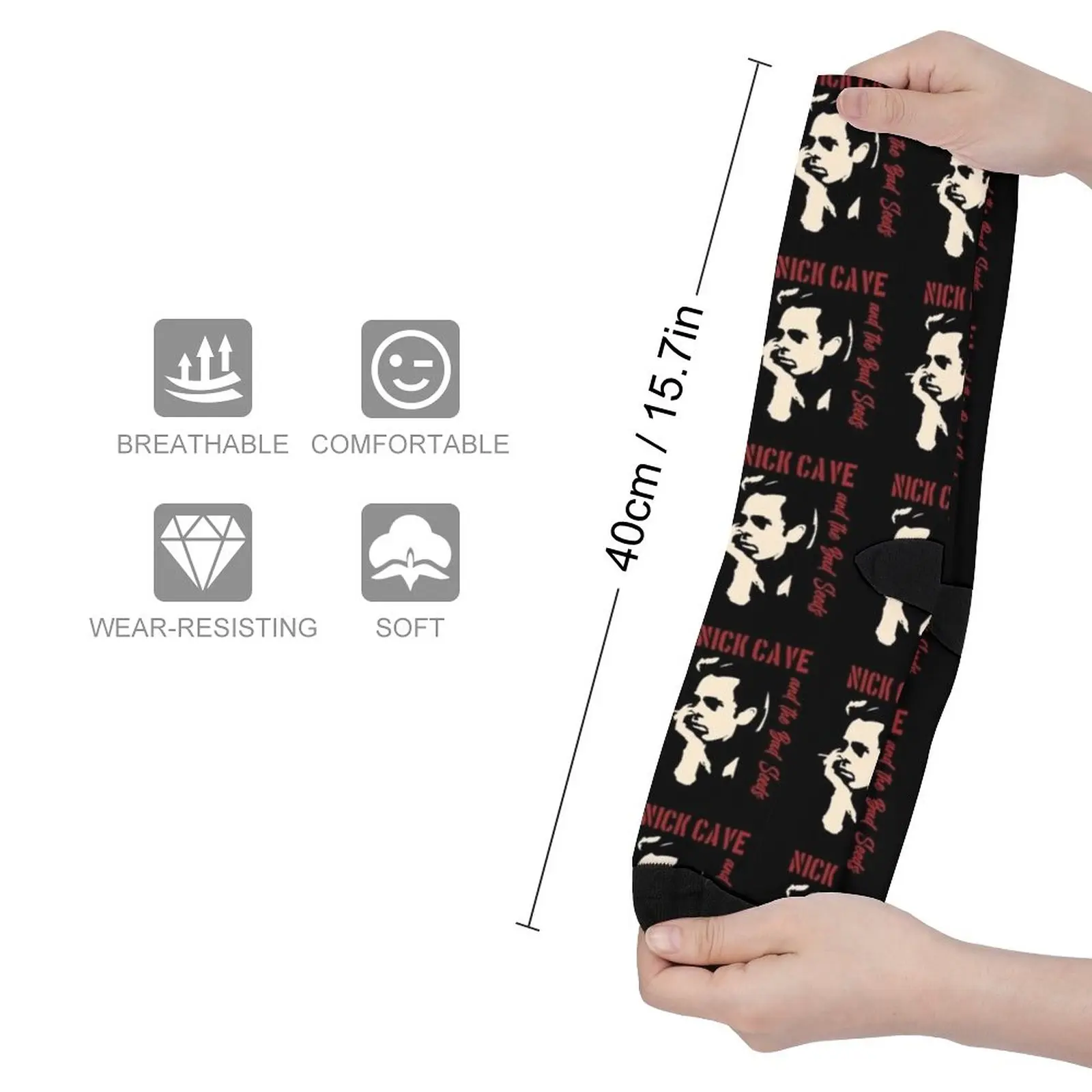 SHOCKSTAR NICK CAVE Socks hiphop Women's compression socks socks funny Rugby