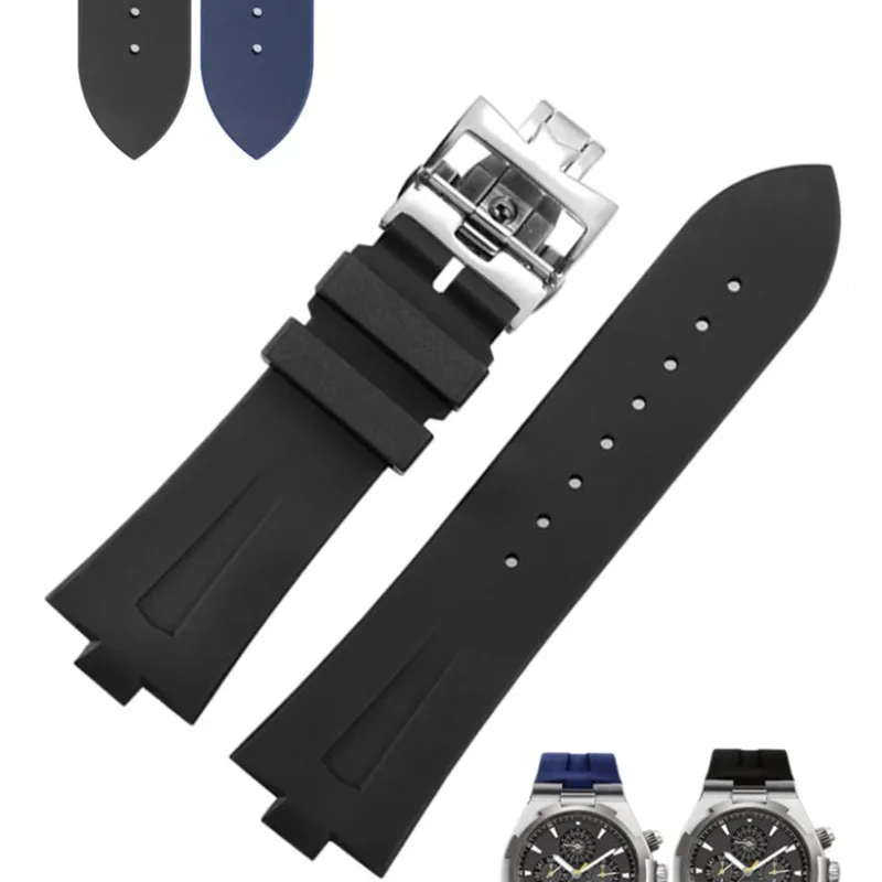 Cinturino In Silicone Per Vacheron Costin Overseas P47040 47450 49150 Vc Cinturino Convesso Da Uomo Cinturino In Gomma Per Orologi 8Mm