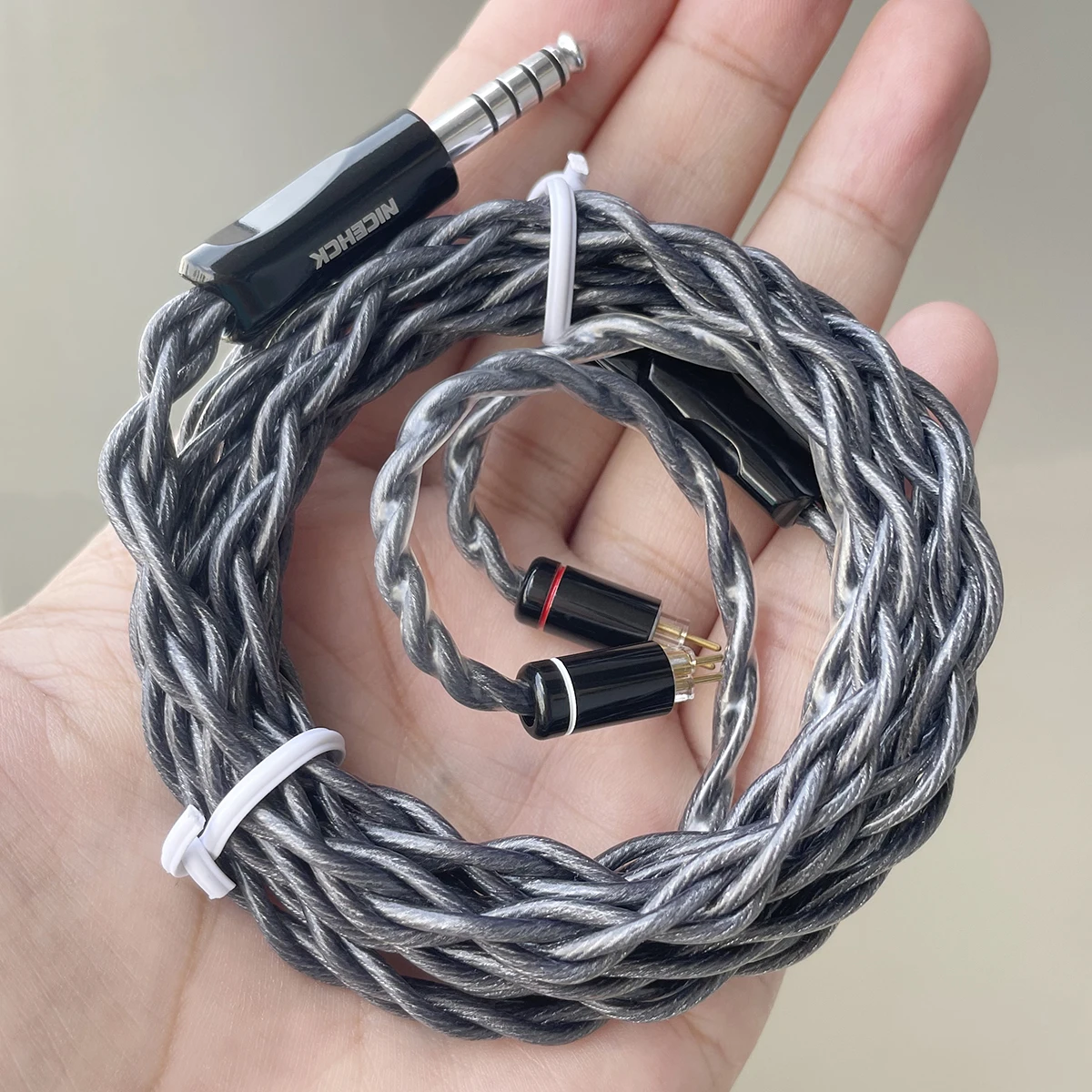 NICEHCK PtGr 케이블 그래핀 도금 합금 구리 HiFi IEM 이어폰, 인이어 모니터 와이어, 백금 도금 OCC 플러그, 히말라야용 2 핀
