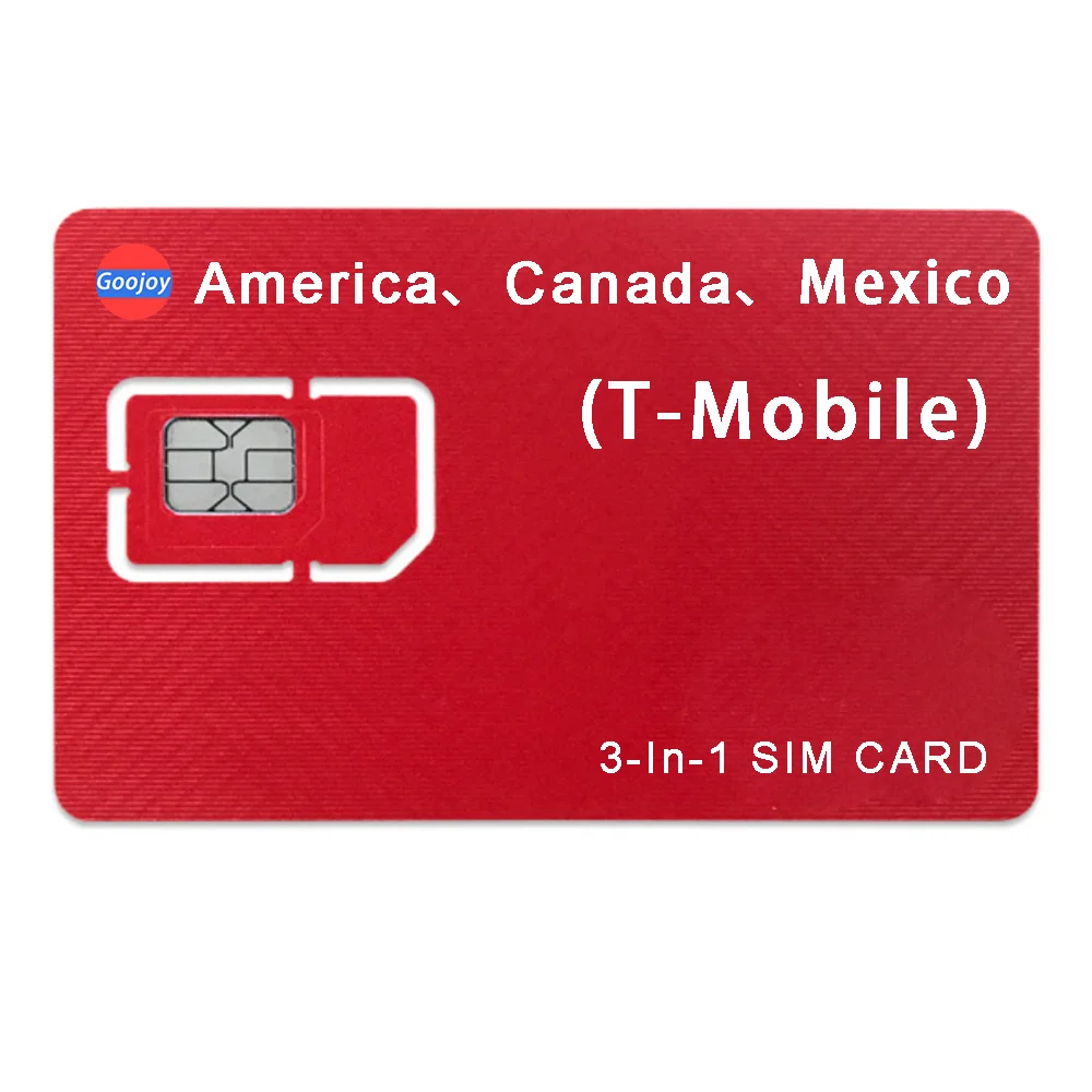 TMobile America，Canada，Mexico Travel SIM Card,Prepaid Sim Card USA,Sim Unlimited Data CALL SMS