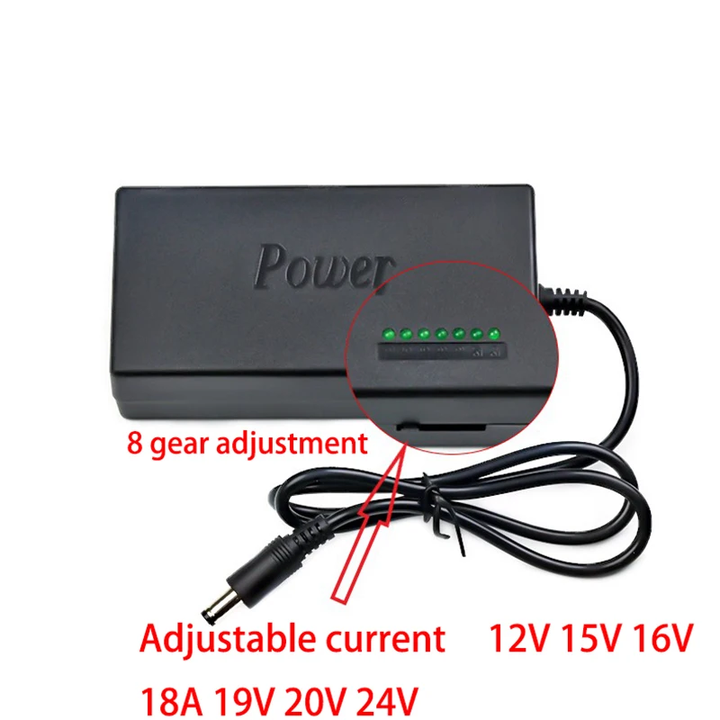 Power Adapter Charger 96W Portable AC 12V 15V 16V 18V 19V 4.5A 20V 24V Universal For Dell Toshiba Hp Asus Acer Sony Lenovo