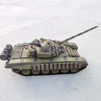 Henglong 3939 All Metal Russian T-72ERA RC Tank Model Explosive Anti-armor Remote Control Simulation RC Car Toys Gifts 2