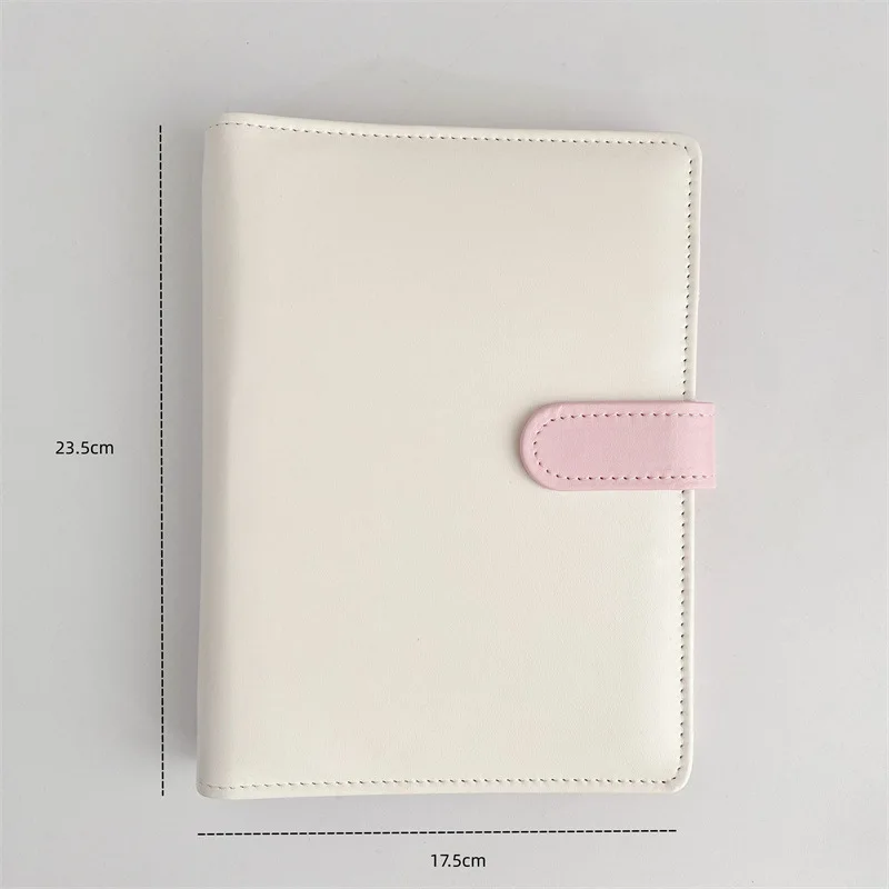 Luxurious Dark Green & Blue PU Leather 6-Ring Binder Notebook Cover - Kawaii Stationery Journal Edition