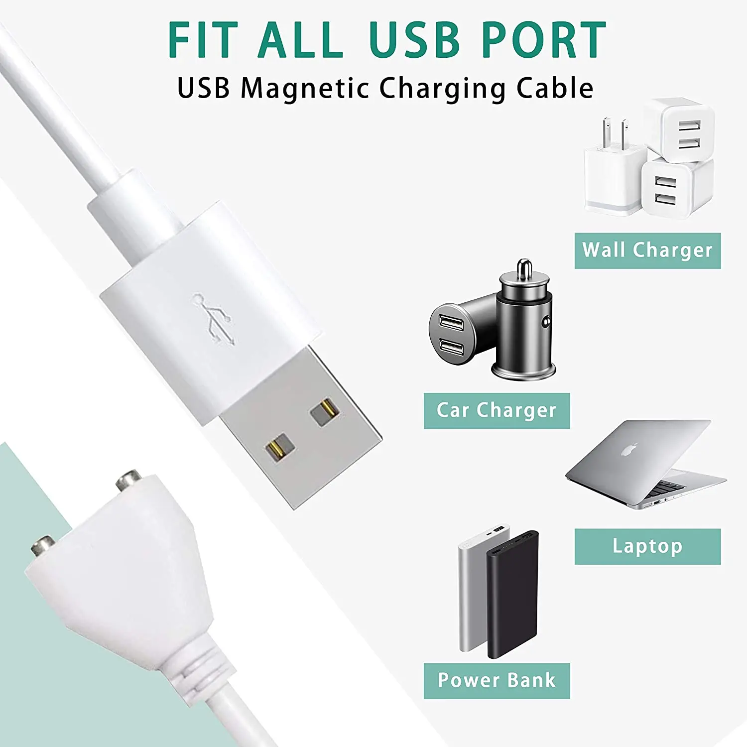 10mm Magnetic USB DC Charger Cable Replacement Charging Cord charging cable usb charging cable