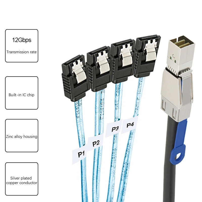̴ SAS HD SFF-8644 - 4 x SATA 7 ϵ ũ ̺ 12Gbps Server_N34R