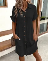 Robe rétro en coton et lin pour femme, col en V, manches longues, style artistique élégant, taille haute, disponible 2