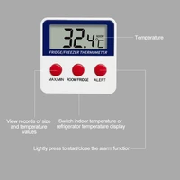 E74E Réfrigérateur Thermomètre Thermomètre salle du congélateur Thermomètre / Min Digital 5