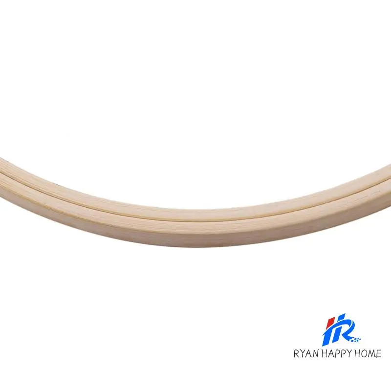 24 Pieces 8 Inch Wooden Round Embroidery Hoops Adjustable Bamboo Circle Cross Stitch Hoop Ring Bulk