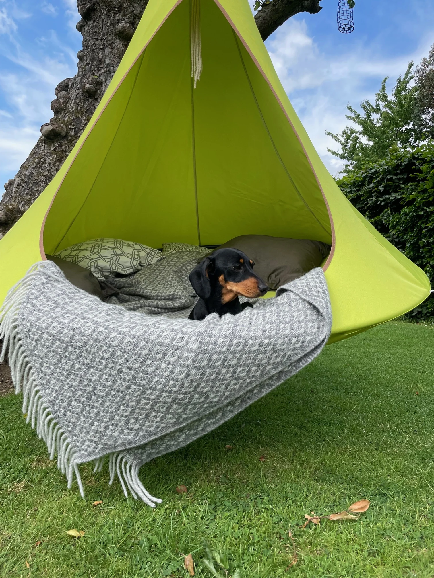 1pc Camping Teepee for Kids Adults Silkworn Cocoon Hanging Swing