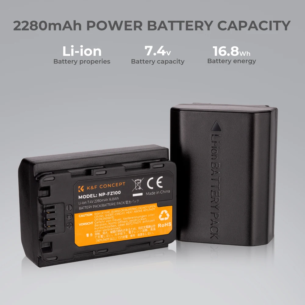 Batería NP-FZ100 NPFZ100 NP FZ100 De 2680mAh Para Sony FX3, A1, A9, A9 II, A7R III, A7R IV, A7S III, A7 III, A7 IV, A6600 - AliExprs