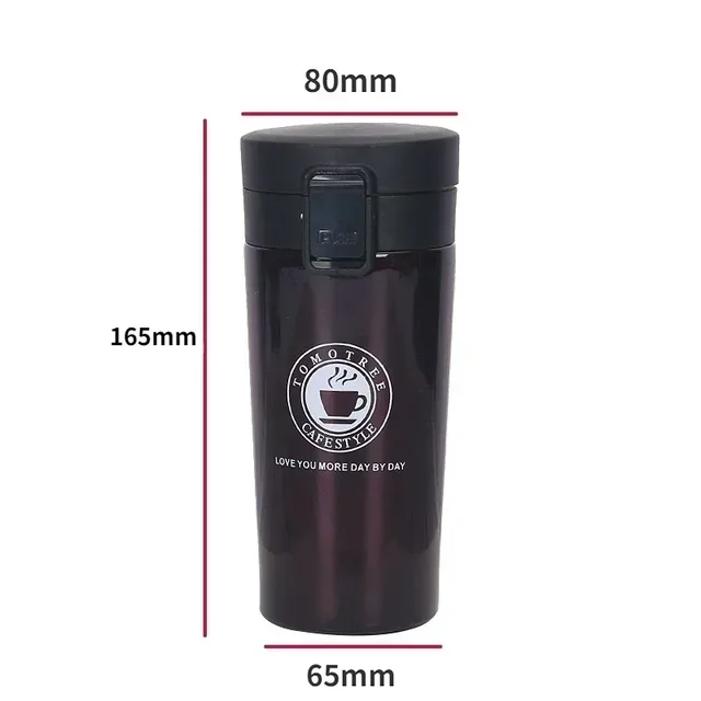 304 Stainless Steel Coffee Cup Tea Thermal Mug Double Wall Vacuum Flask Thermos Water Bottle Leak-proof Thermos Mug 5