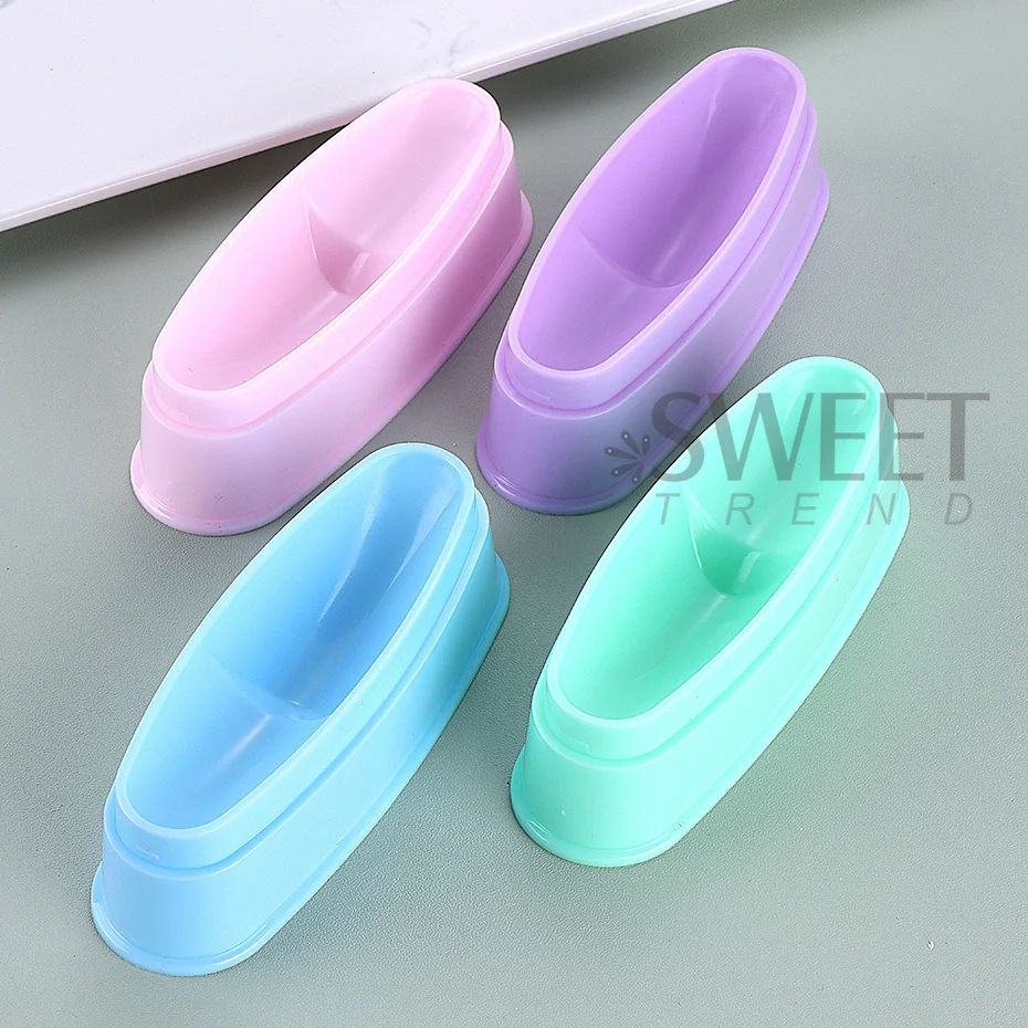 Sparkle Glitter Nail Art Storage Box Dip Powder Dust Saving Container Sequin Recycling Tool With Cap Portable Manicure Supplies