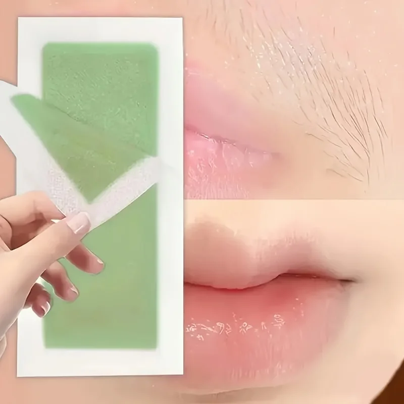 Hair Removal Wax Strip 10pcs Portable Practical Painless Fast Gentle and Non Irritating Disposable for Face Lip Leg