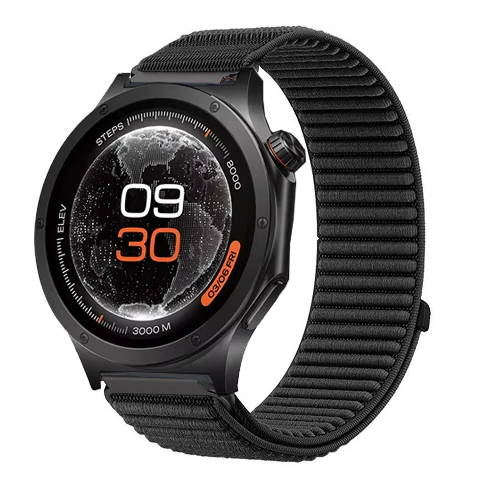 Enhanced Sport Nylon Loop Band - Premium Smartwatch Accessory Bracelet, 22mm Watch Strap