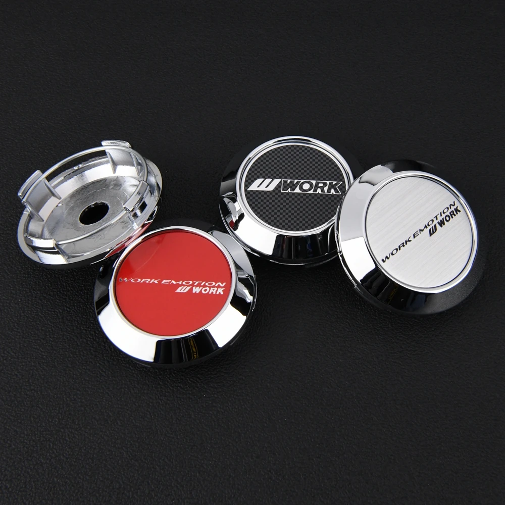 Sport Rim Center Wheel Cap Emblem Sticker Wheel Cover Hub Cap OD 64MM ID 60MM 4PCS wheel center caps