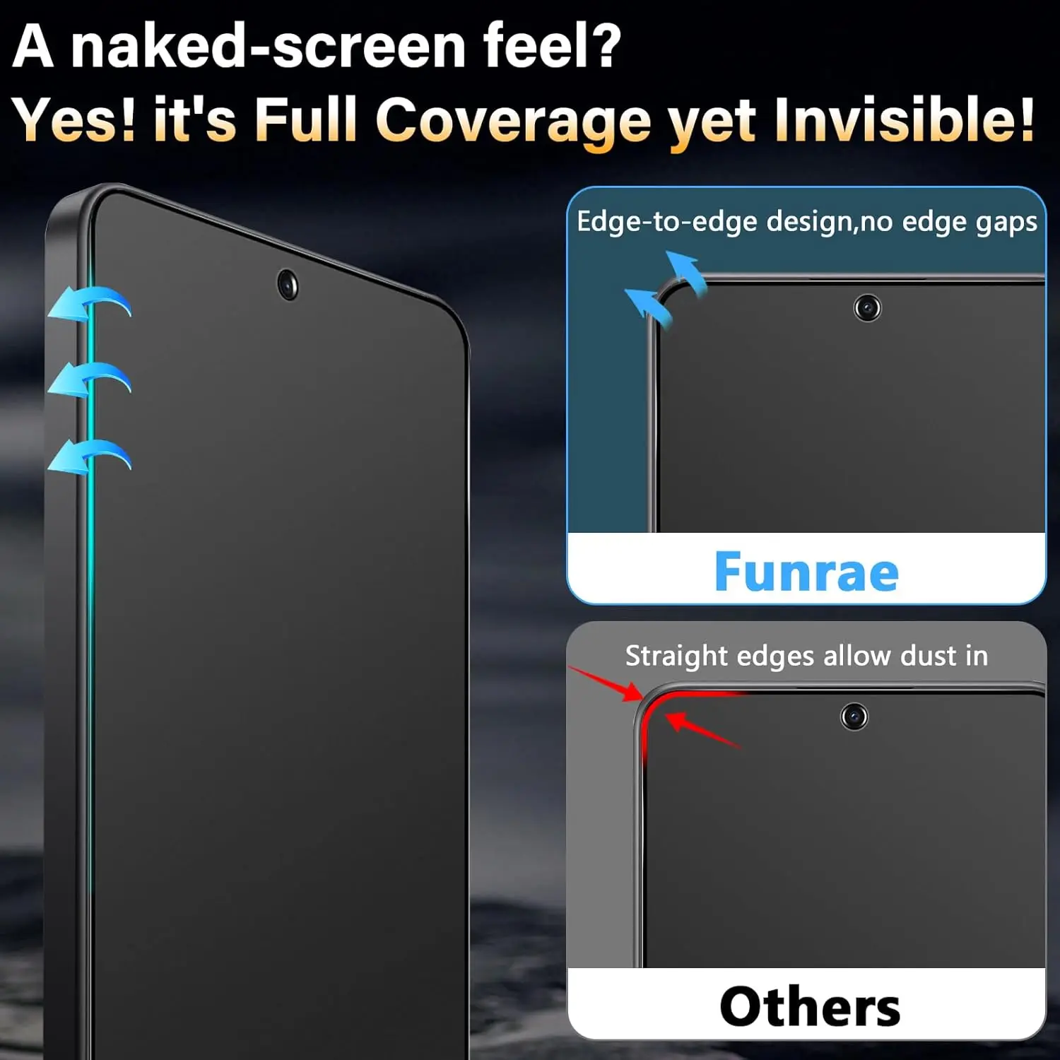 Premium HD Matte Tempered Glass Screen Protector - 2/4 Pack, 9H Hardness