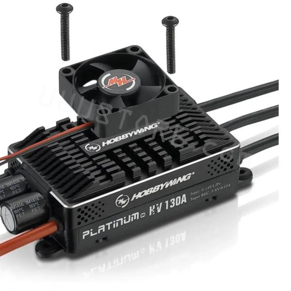

NEW 1pc Hobbywing Platinum HV 130A V4 BEC / OPTO 6-14S Lipo High power Brushless ESC for RC Fix-wing Drone Helicopter Multirotor