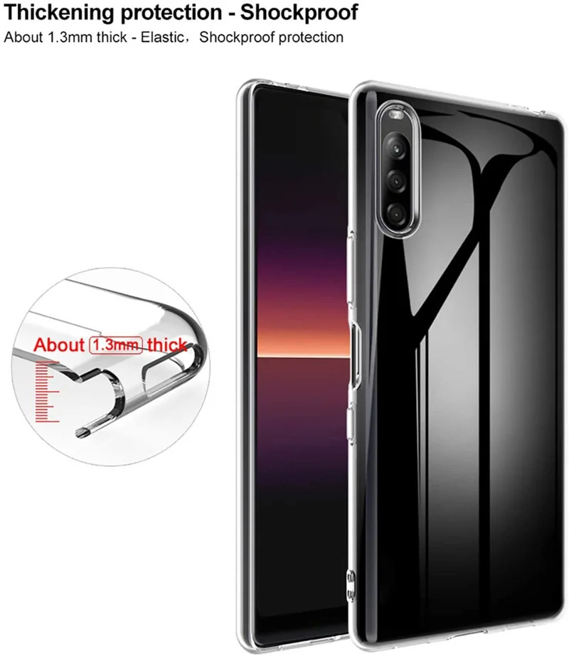 Transparent Ultra-Thin Clear Silicone Soft Case Cover