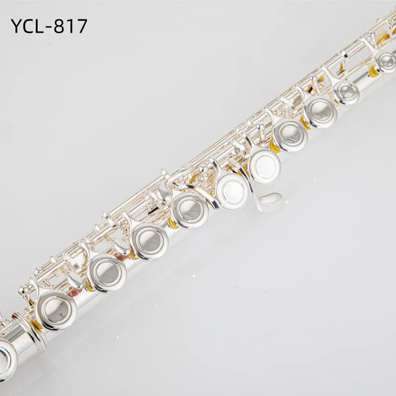 Japan 877 817 flute 16/17 Holes Silver Plated Transverse Flute C