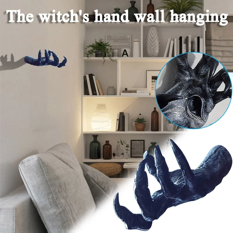 Hot Yo-Witch Hand Statue Arte Estetica Wall Hanging Decorazione Resina Wall Sculpture Puntelli Staffa Decorativa Garden Decor