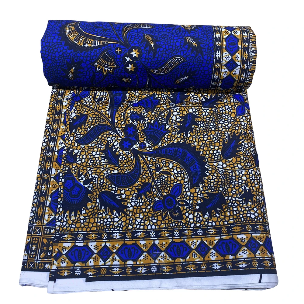 Latest Ankara Batik Fabric Quality Guaranteed African Elegant Printed Batik Fabric Polyester Ankara Style Soft Sewing