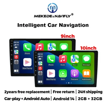 Sistema de audio inteligente para coche MEKEDE, Radio para coche con DSP de 4 núcleos, Autoradio con Carplay, RDS, GPS para BMW, Volkswagen, Nissan, Hyundai, Toyota 1