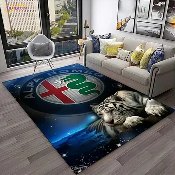Tappeto per auto da corsa alla moda per soggiorno, divano, tavolino, camera da letto, yoga, cucina, porta per bambini, tappetino antiscivolo, regalo di compleanno 1
