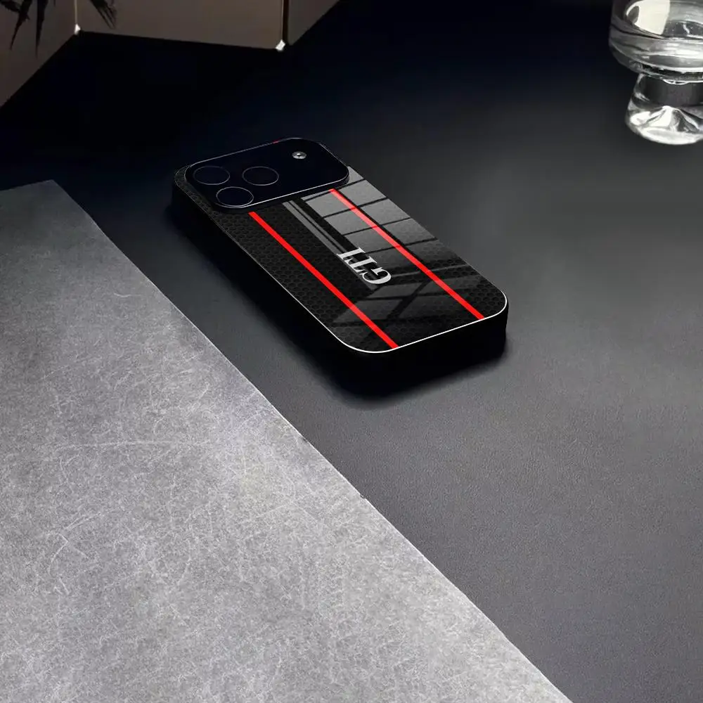 Vintage Golf MK1 G-GTI Glass Phone Case Cover