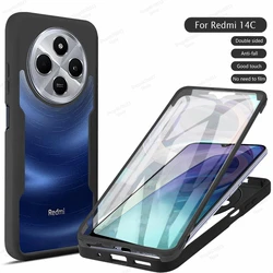 Luxury Shockproof 360° Full Cover Soft Silicone Bumper Case for Redmi 9A 9i (Black)