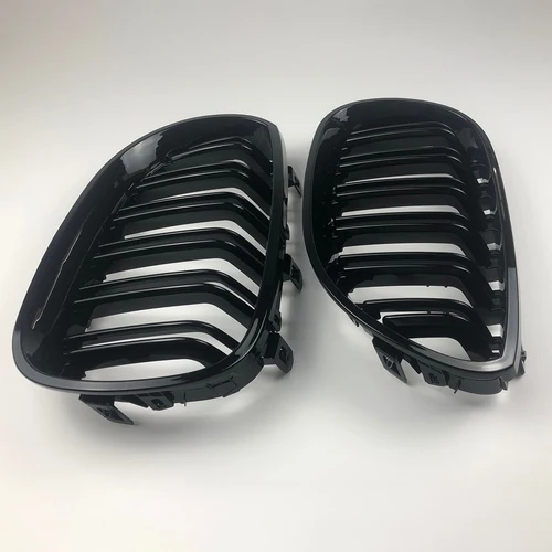 전면 범퍼 키드니 그릴 후드 메쉬 더블 라인 바디 키트, BMW E60 M5 E61 520i 545i 550i 535i 2003-2010 5 시리즈용 4