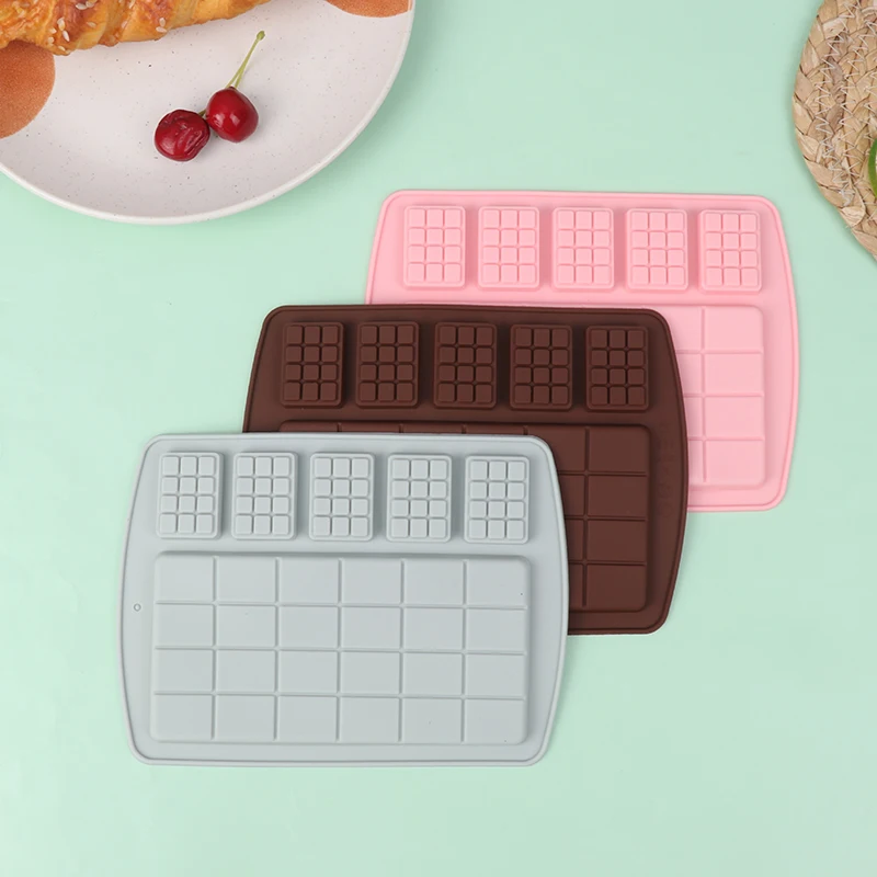 

1Pc Silicone Chocolate Molds Rectangle Wax Melt Molds Energy Bar Silicone Molds For Chocolate Candy Dessert Baking Tool