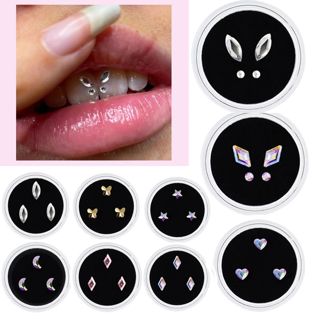 Tooth Gem Kit DIY Teeth Jewelry Dental Teeth Gems Reflective Artificial  Crystal Tooth Ornaments Jewelry for Teeth-Decor - AliExpress