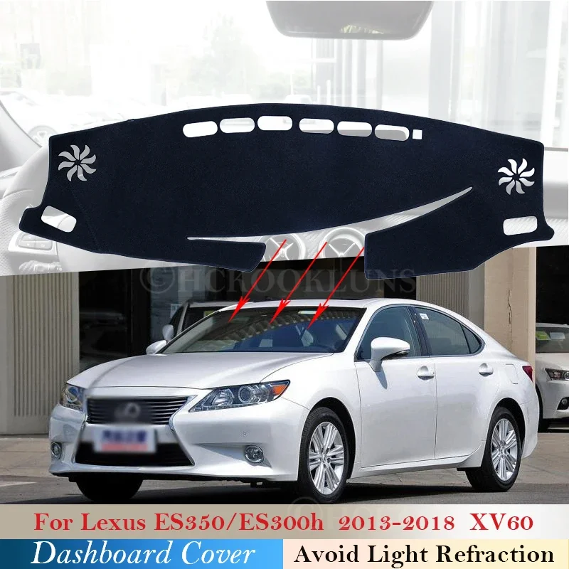 

Защитная накладка на приборную панель для Lexus ES ES350 ES300h 2013 2014 2015 2016 2017 XV60, автомобильные аксессуары, солнцезащитный козырек для приборной панели