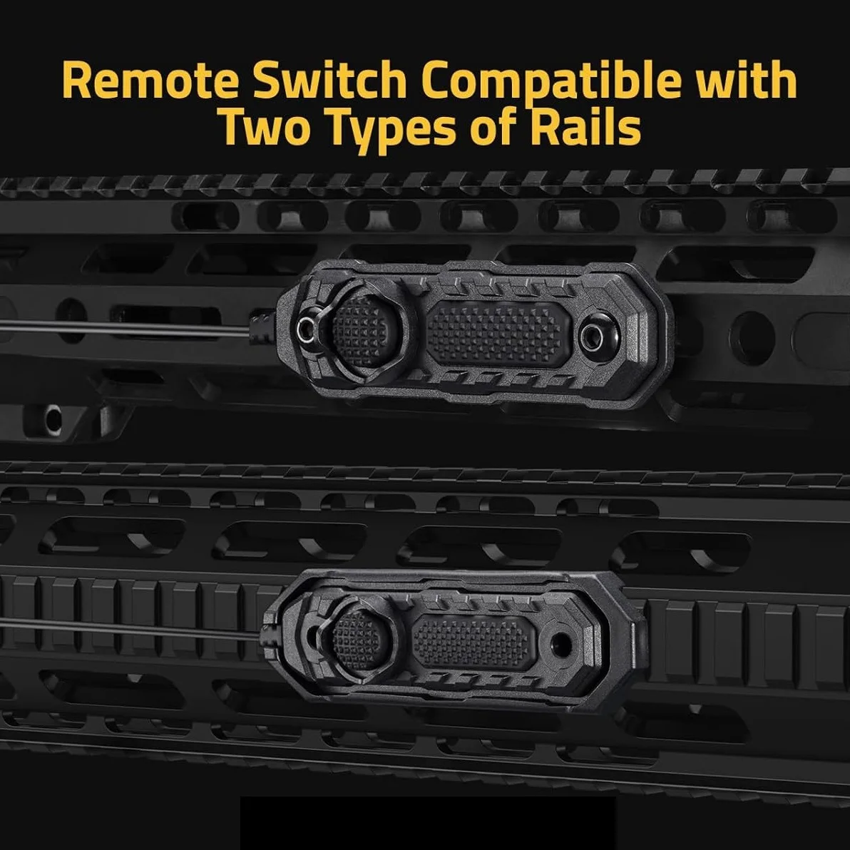 Rechargeable Tactical Flashlight for Rifles with Remote Switch