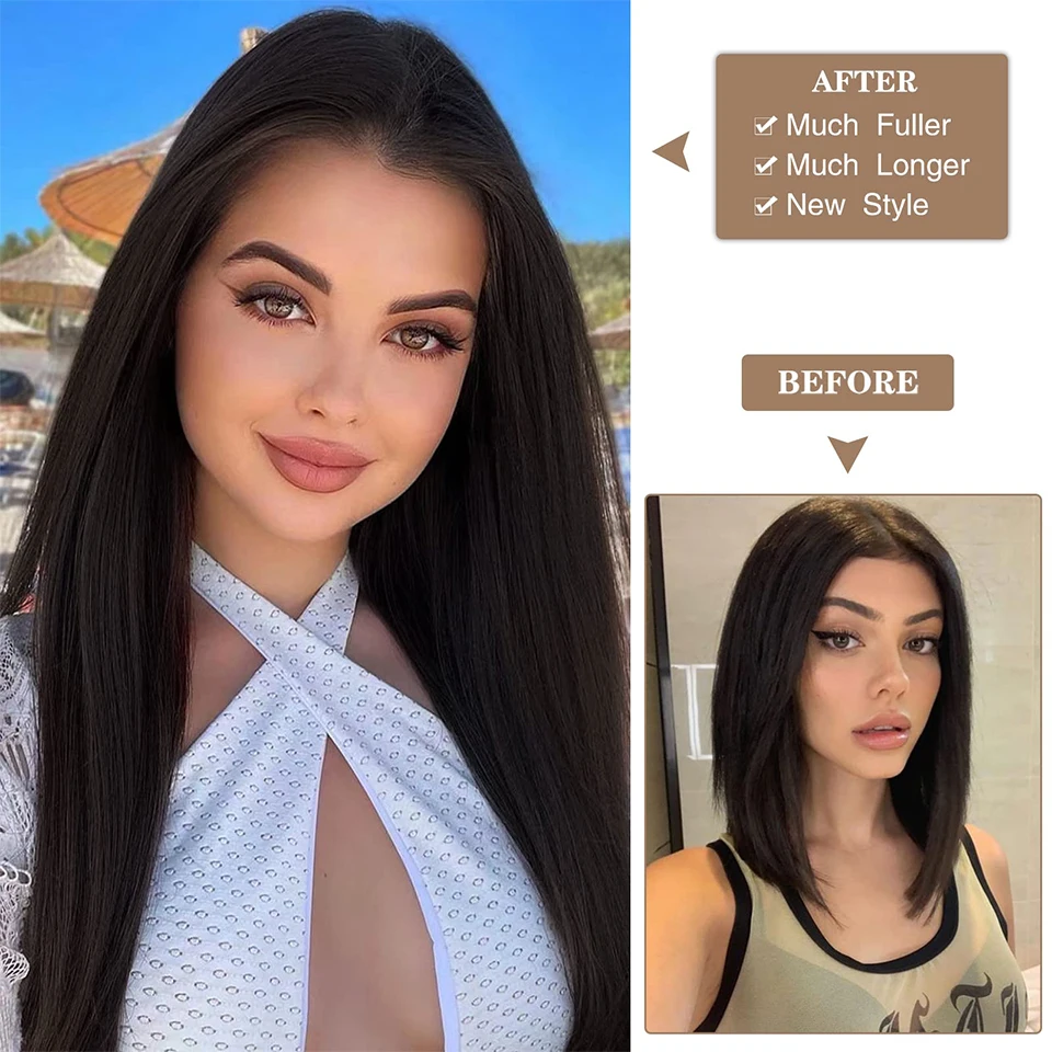 14-30Inch 60-100G Straight Clip In Human Hair Extensions One Piece With 5Clips Brazilian Remy Human Hair Extension hair extension
