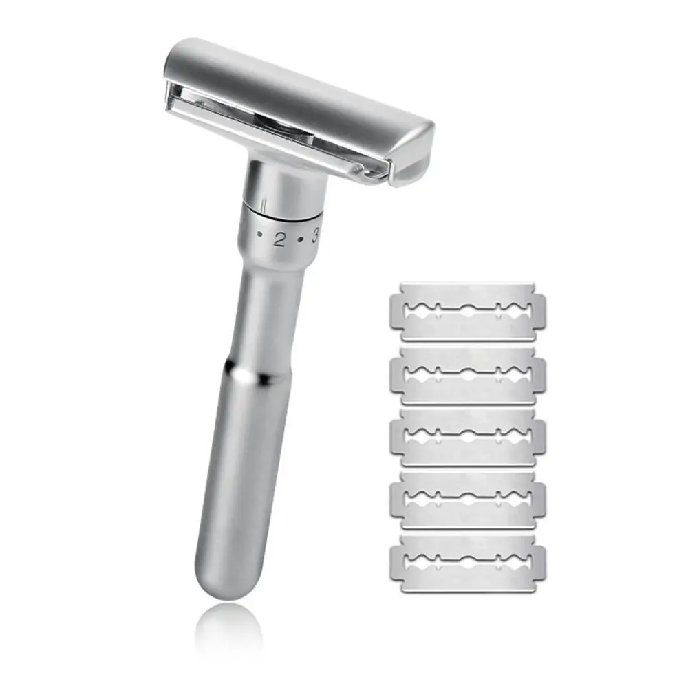 

Travel Womens Hair Removal Tool Mild Gift for Him Manual Shaver Double Edge Razor Adjustable Safety Razor Classic Men Shaving