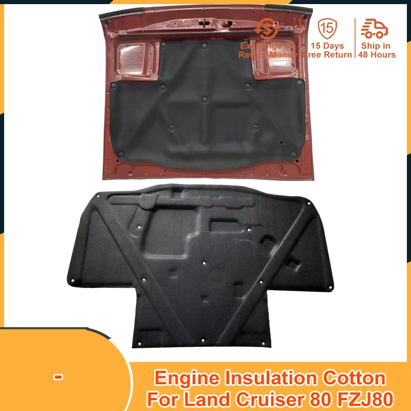 

Engine Heat Sound Insulation Cotton Pad for Toyota Land Cruiser 80 Series FJ FZJ HDJ HZJ FZJ80 HDJ80 LC80 Accessories Soundproof