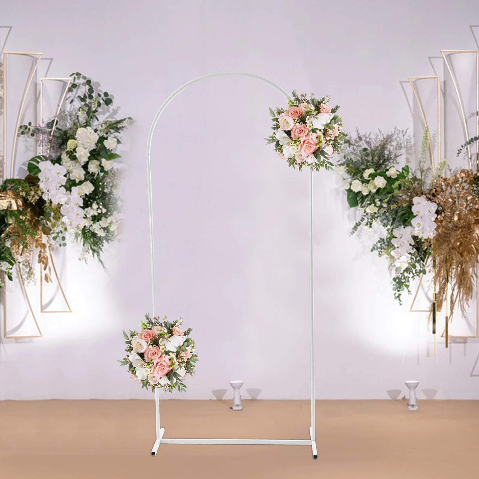 Metal Wedding Arch Rack Balloon Flower Backdrop Stand Birthday Party Props Decoration