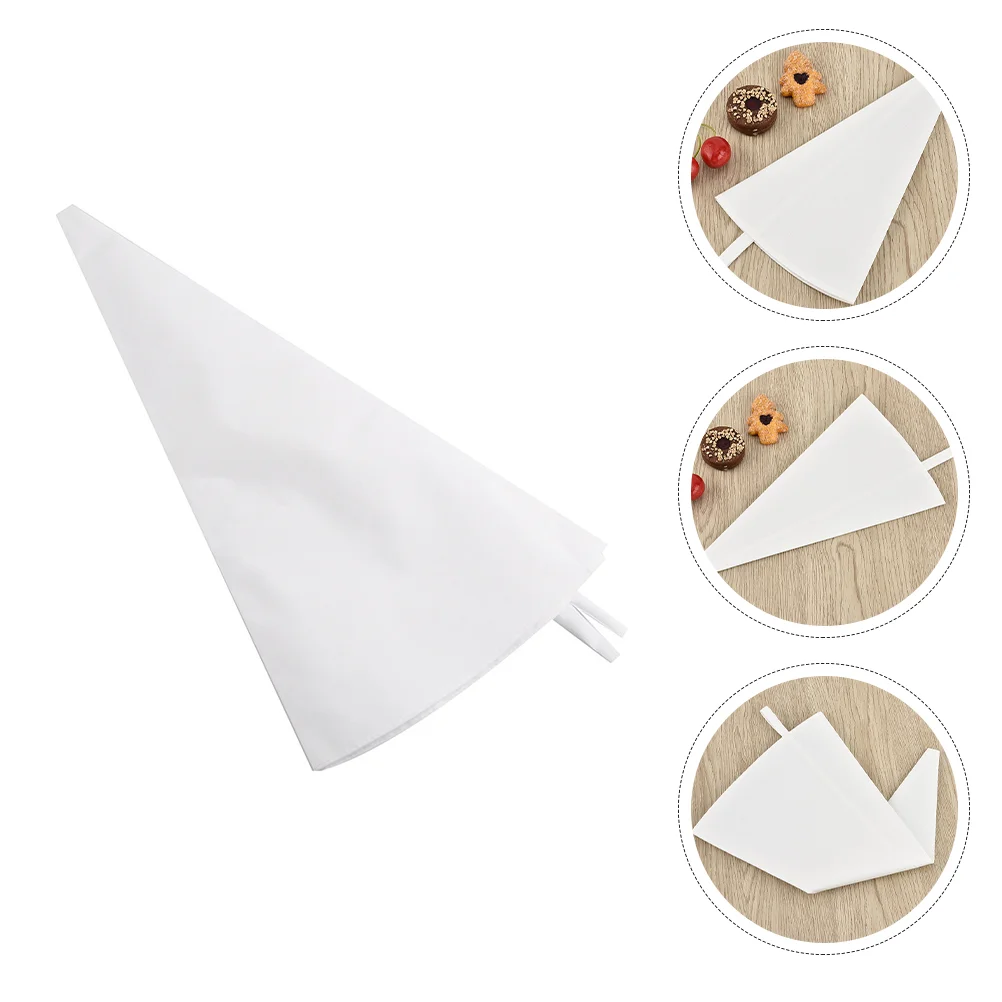 

3 Pcs Pastry Bags Crackers Reusable Piping Cake Decorating Practical DIY Accessories Cotton Canvas Frosting Cookie Supplies