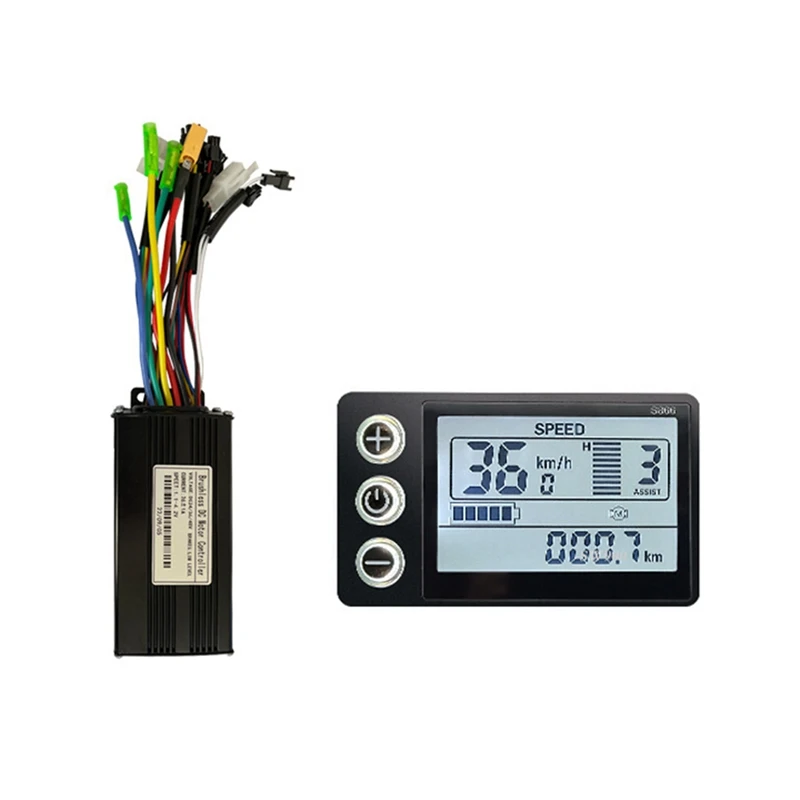 

36/48V 26A 500/750W SM Three Mode Brushless Controller With S866 Display For Electric Bicycle Tricycle