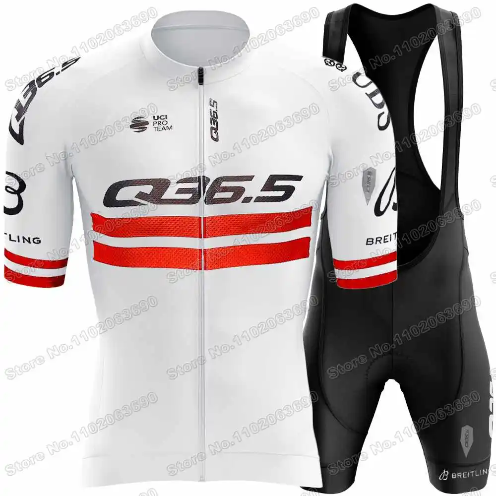 Q36.5 Team Latvia Cycling Jersey Set Emīls Liepiņ&scaron; Cycling Clothing Men Road Bike Shirt Suit Bicycle Bib Shorts MTB Uniform