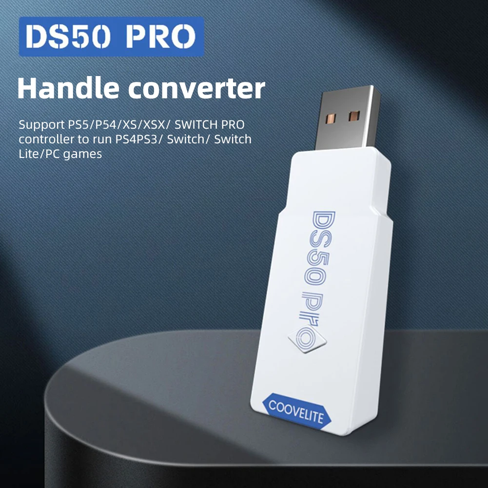 Convertitore Gamepad Ds50 Pro Per Controller Bluetooth Ps5/Ps4/Xboxelite Pro Adattatore Wireless Ricevitore Usb Mini Controllo Del Movimento