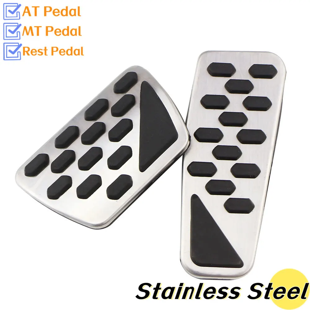 Stainless Steel Car Pedals for Jeep Wrangler JL-Accelerator Brake Pedal Cover Pads Parts Accessories car pedals,pedal cover,stainless steel pedal cover